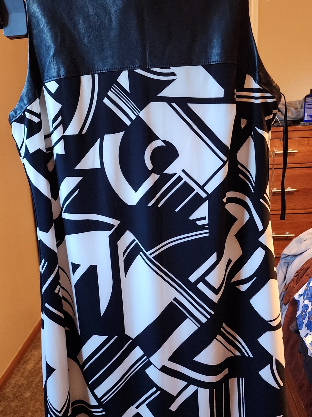Lauren Ralph Lauren Black & White Geometric Dress